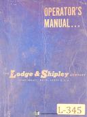 Lodge & Shipley-Lodge & Shipley 2CT 40 & 2CT24, Shear Opeartions Manual 1970-2CT24-2CT40-01